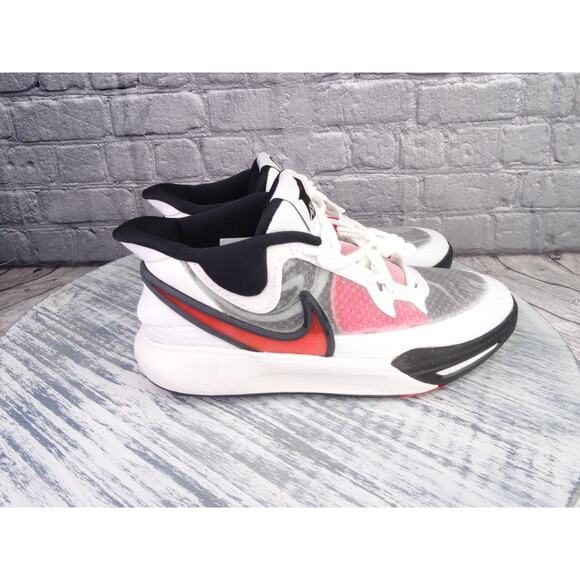 Nike Kyrie 8 GS White/University Red/Black/Wolf Grey Size 6.5Y New In Box - Picture 6 of 11